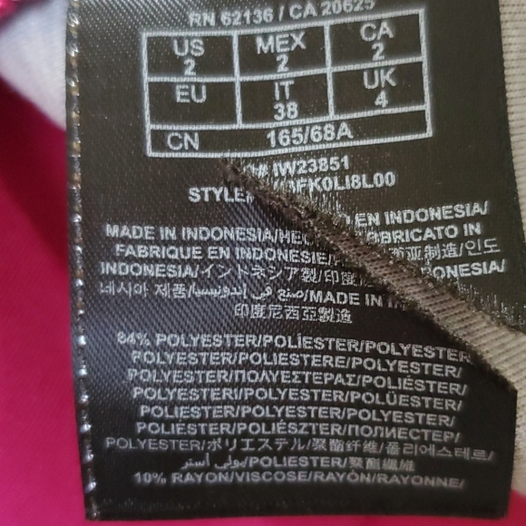 GUESS Los Angeles Hot Pink Peplum Bodycon Dress – Size 2 - Picture 11 of 13